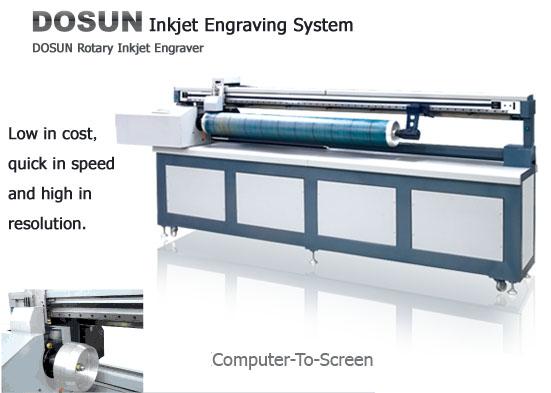 紫外線の回転式インクジェット織物の彫版機械、回転式印刷のデジタル装置 0